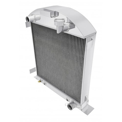 1928 - 1929 FORD MODEL A ALUMINUM RADIATOR - CHEVY V8