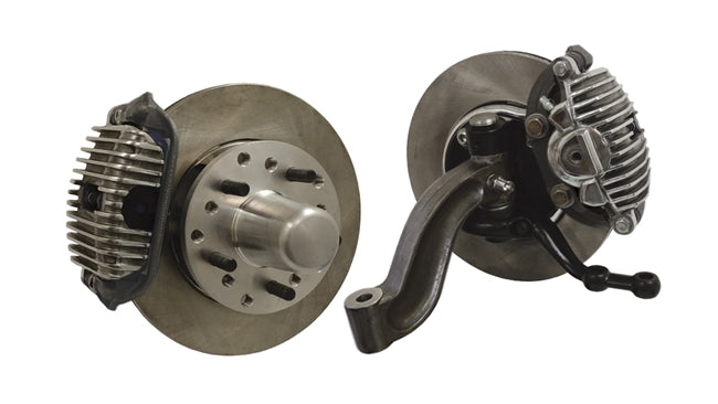 Hot Rod Finned Premium Front Disc Brake Kit for '37 - '41 Spindles