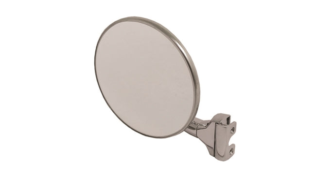 Clamp on 4" Peep Mirror Chrome