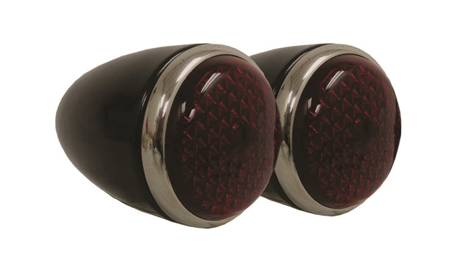 1937 Ford Hot Rod Tail Lights With Glass Lenses Pair