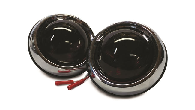 1950 Pontiac Style Hot Rod Tail Lights With Glass Lenses Pair