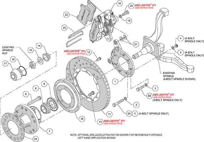Wilwood 140-13343-DR Ford/Mercury Dynapro Front Brake Kit