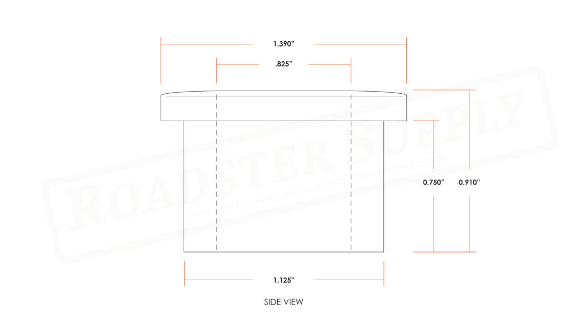 Replacement Urethane Rear Four Bar Bushing Half