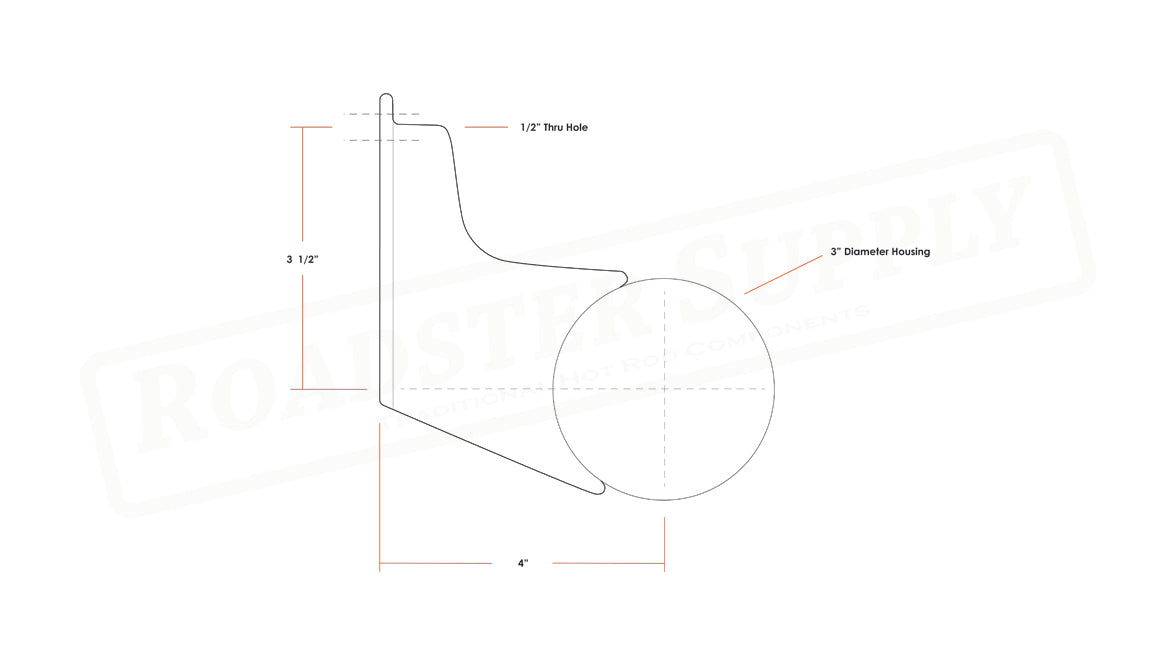 Universal Weld On Rear Panhard Housing Bracket