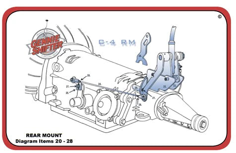 Ford C4 Shifter Mounting Kit