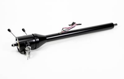 32" Tilt Floor Shift Steering Column with id.CLASSIC Ignition - Black Powder Coated
