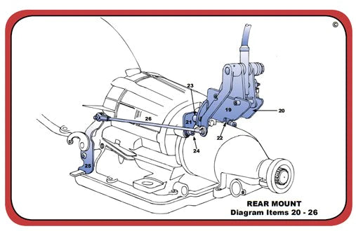 GM POWERGLIDE Shifter Mounting Kit