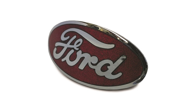 Ford Radiator Shell & Ornament Emblem Red