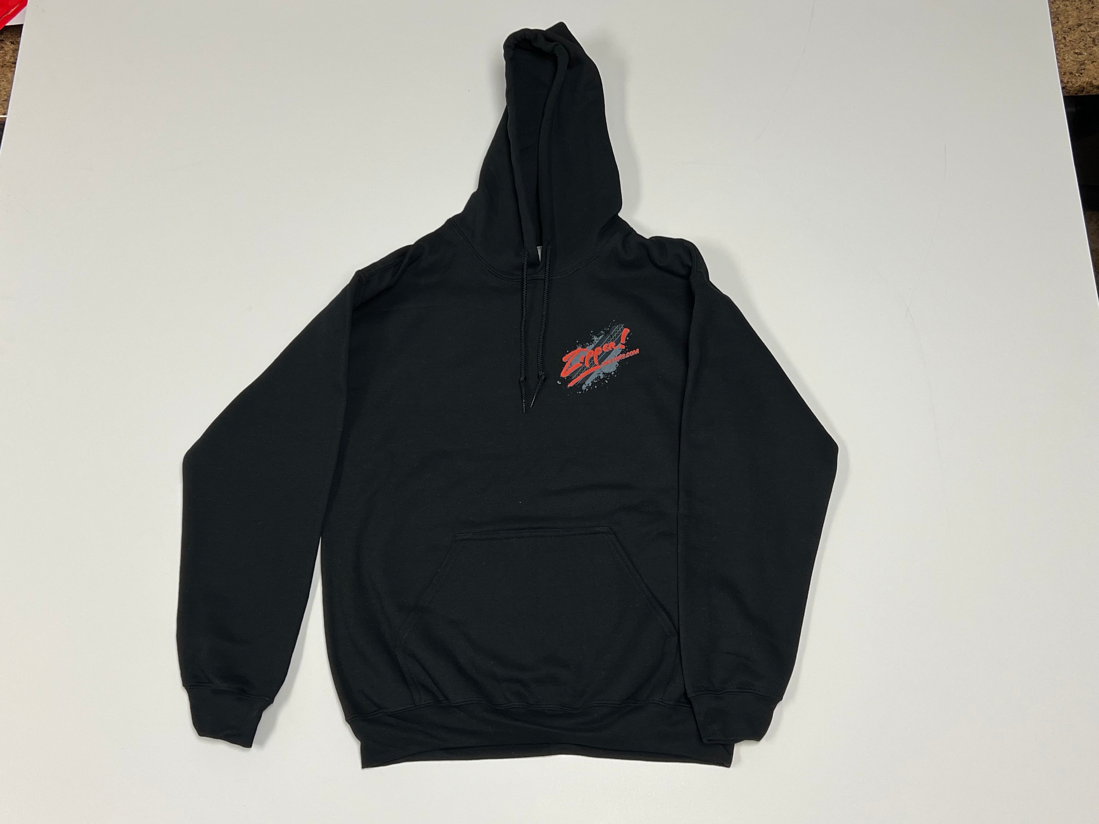 Zipper Motors Black Hoodie